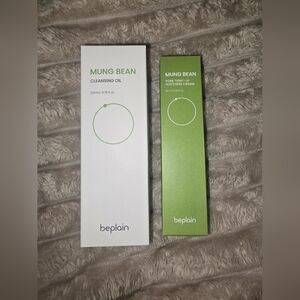 Beplain Mung Bean Cleansing Oil and Soothing Cream Set